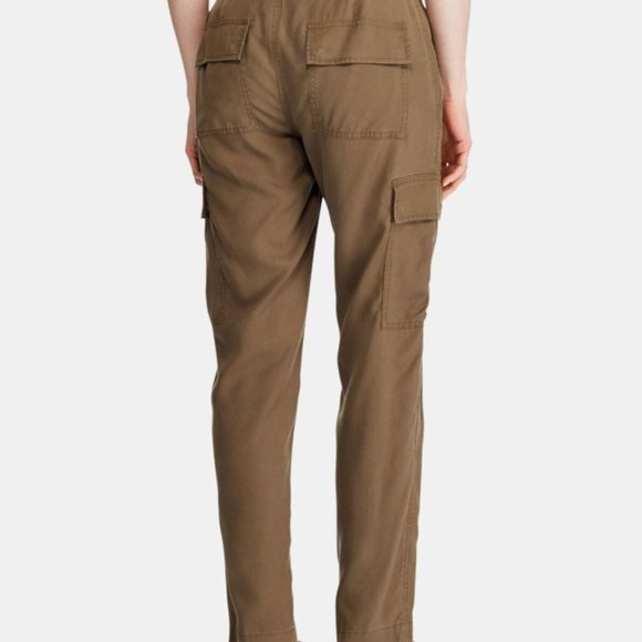 Lauren Ralph Lauren Women's NWT Straight Leg Utility Cargo Pant Olive Size 14P - Picture 2 of 11